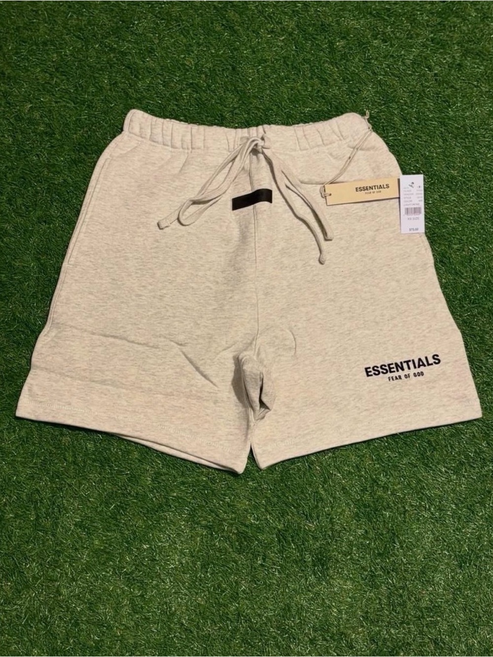 Fear of God Essentials Cream Drawstring Sweat Shorts